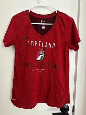 Nike Red Heather Dri-FIT Athletic Tee